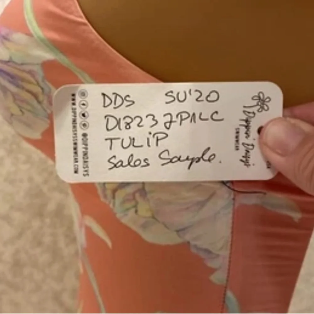 Dippin' Daisy's Peach Floral Ruffle One Piece Swimsuit